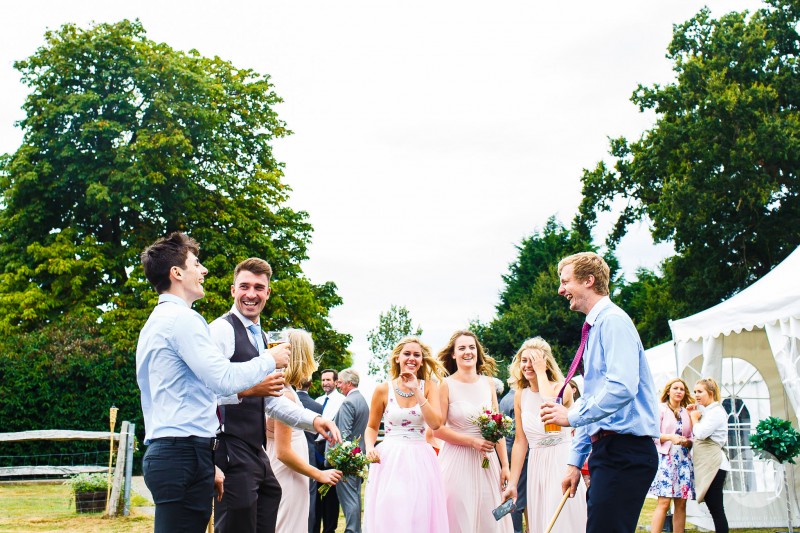 Anna &amp; Pete wedding photogography in Kent at St John's Church Hildenborough-18